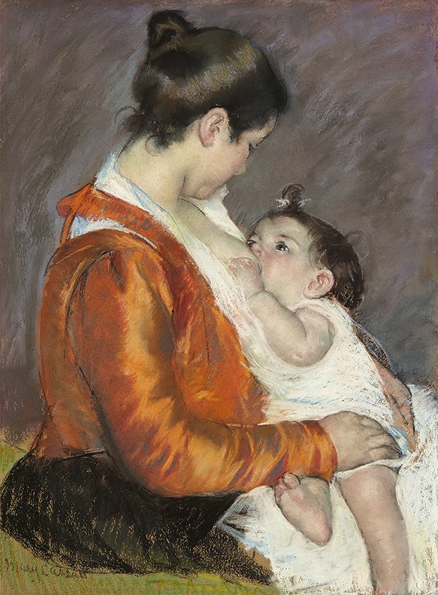 Mary Cassatt, Louise, Nursing Her Child, 1899