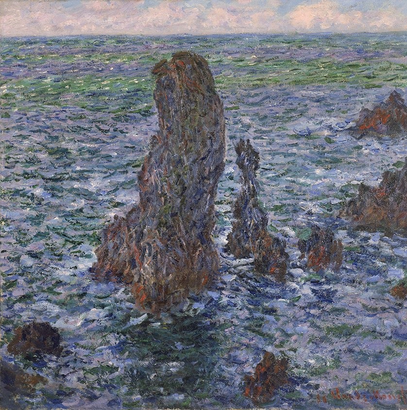 Claude Monet, The Pyramids of Port-Coton, 1886