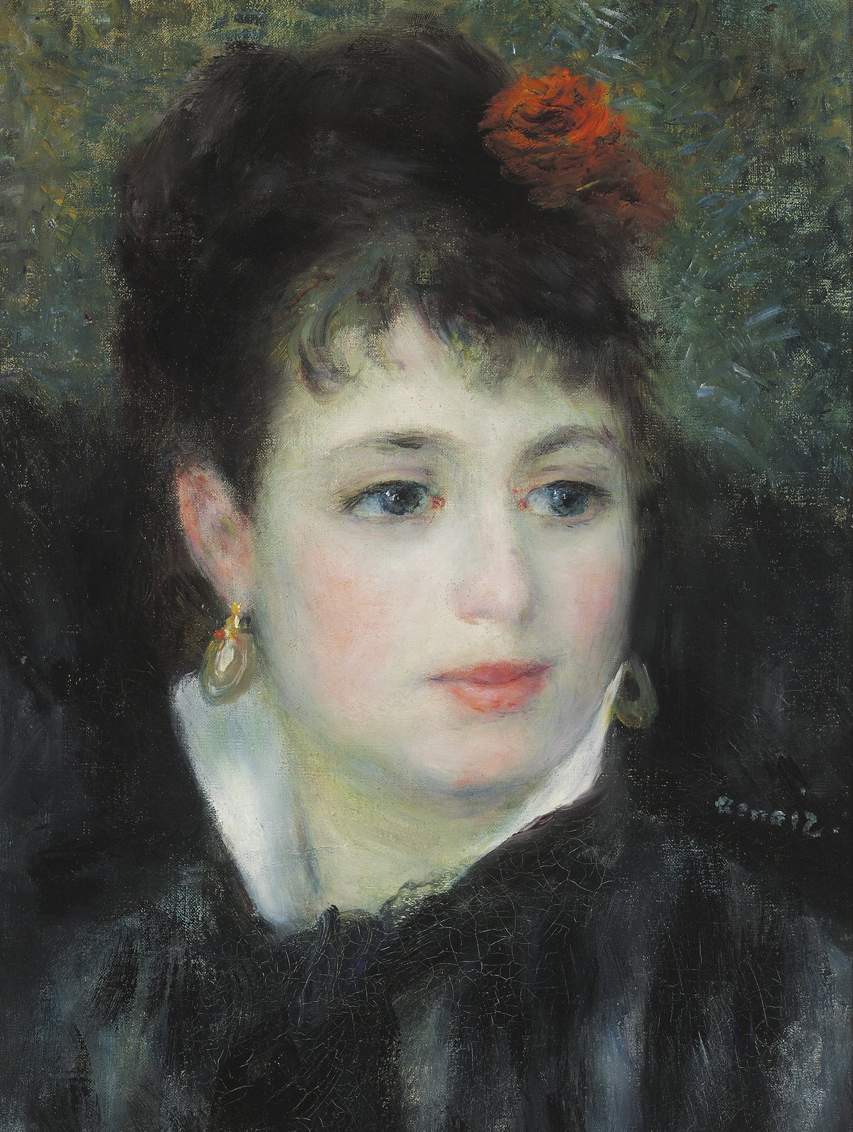 Auguste Renoir, Woman with a Rose, 1876